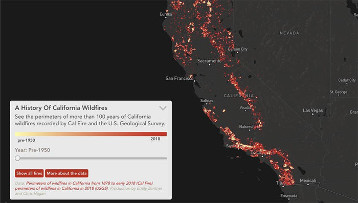An Interactive Graphic History of California Wildfires