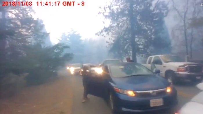 Truckee Police Department Releases Evacuation Video from Camp Fire